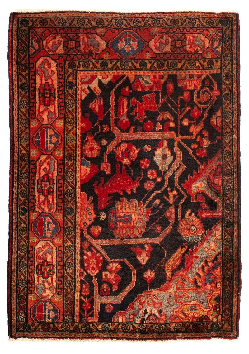 Perserteppich - Nomadic 96 x 125 cm - mehrfarbig
