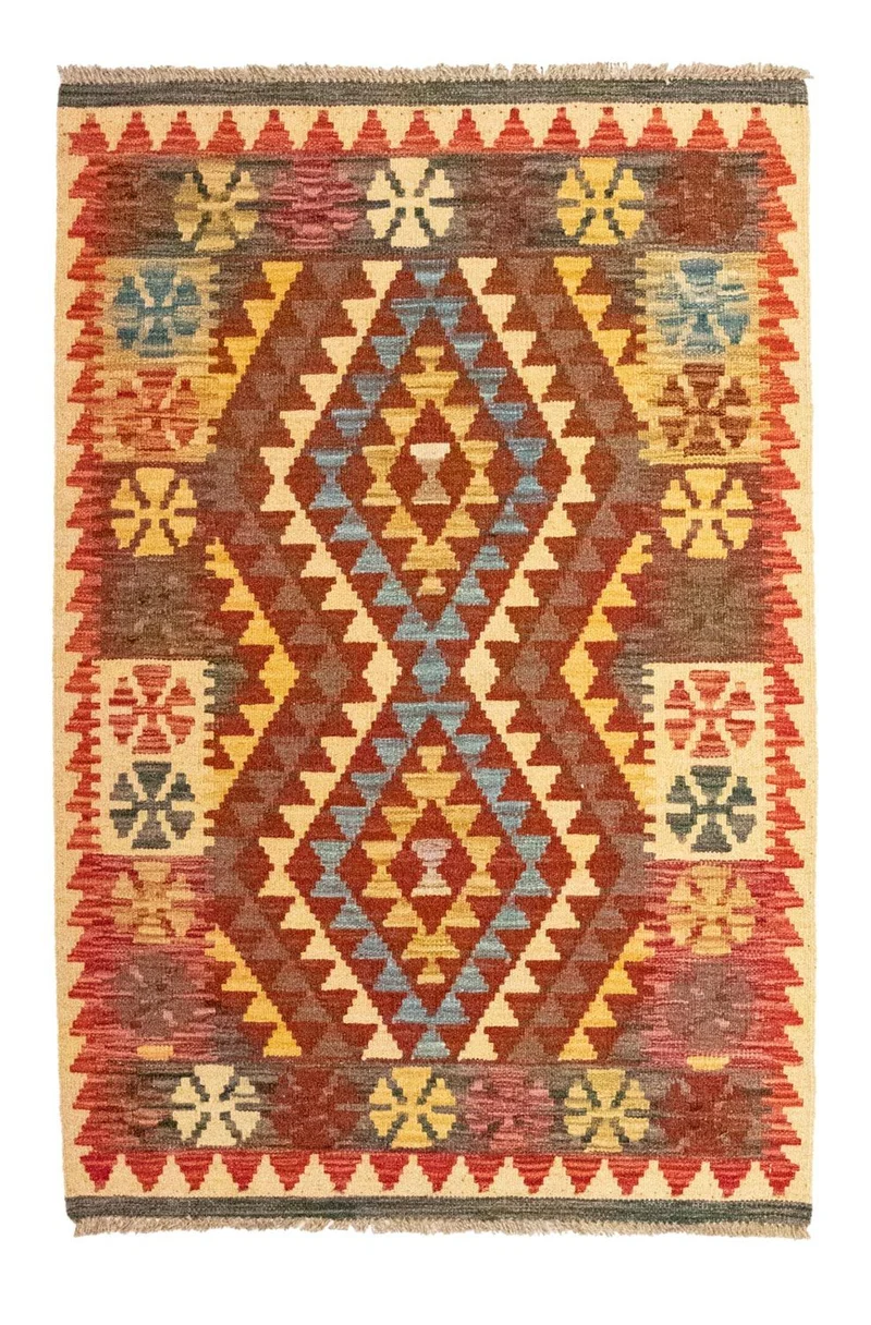 Kelim Teppich - Splash 79 x 120 cm - mehrfarbig