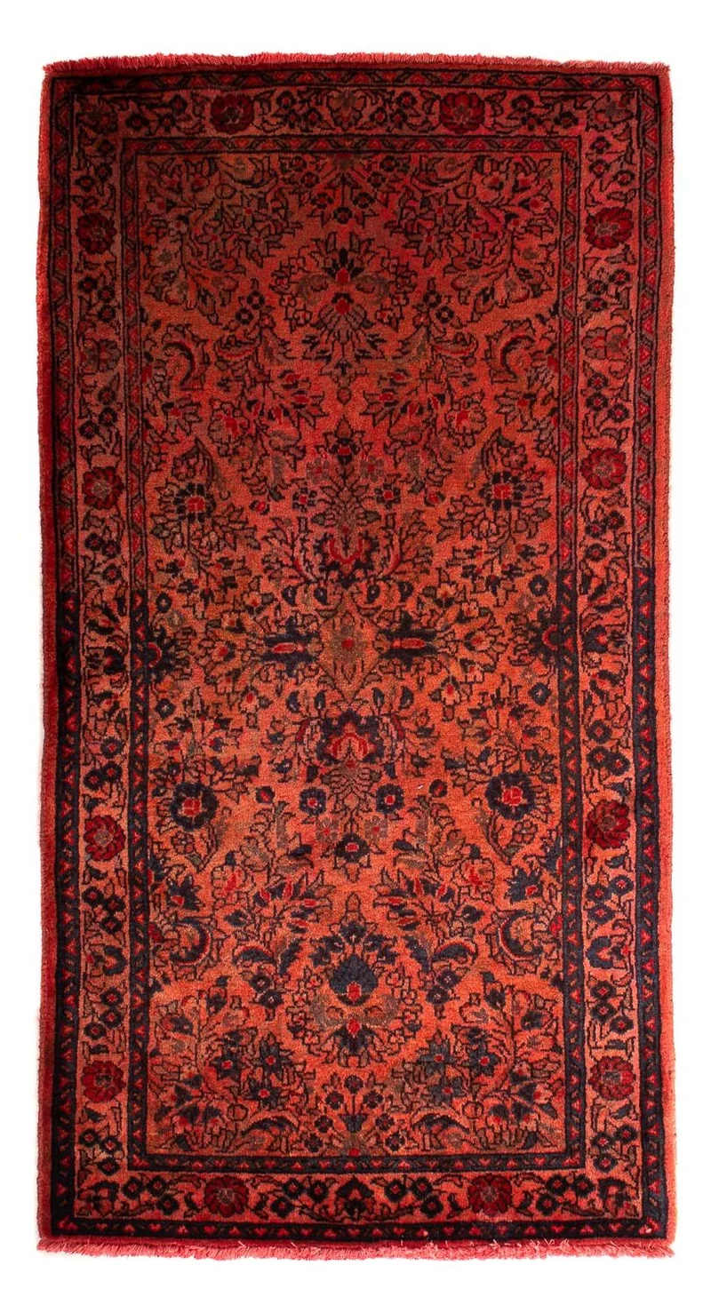 Orientteppich 68 x 132 cm - dunkelrot