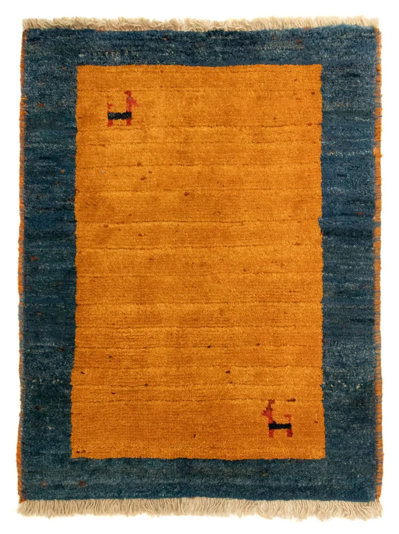 Gabbeh Teppich - Perser 64 x 85 cm - gold