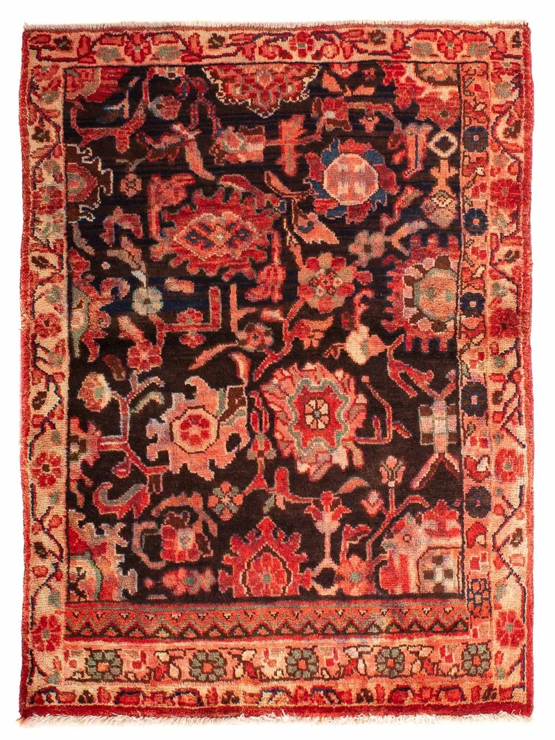 Perserteppich - Nomadic 95 x 118 cm - hellrot