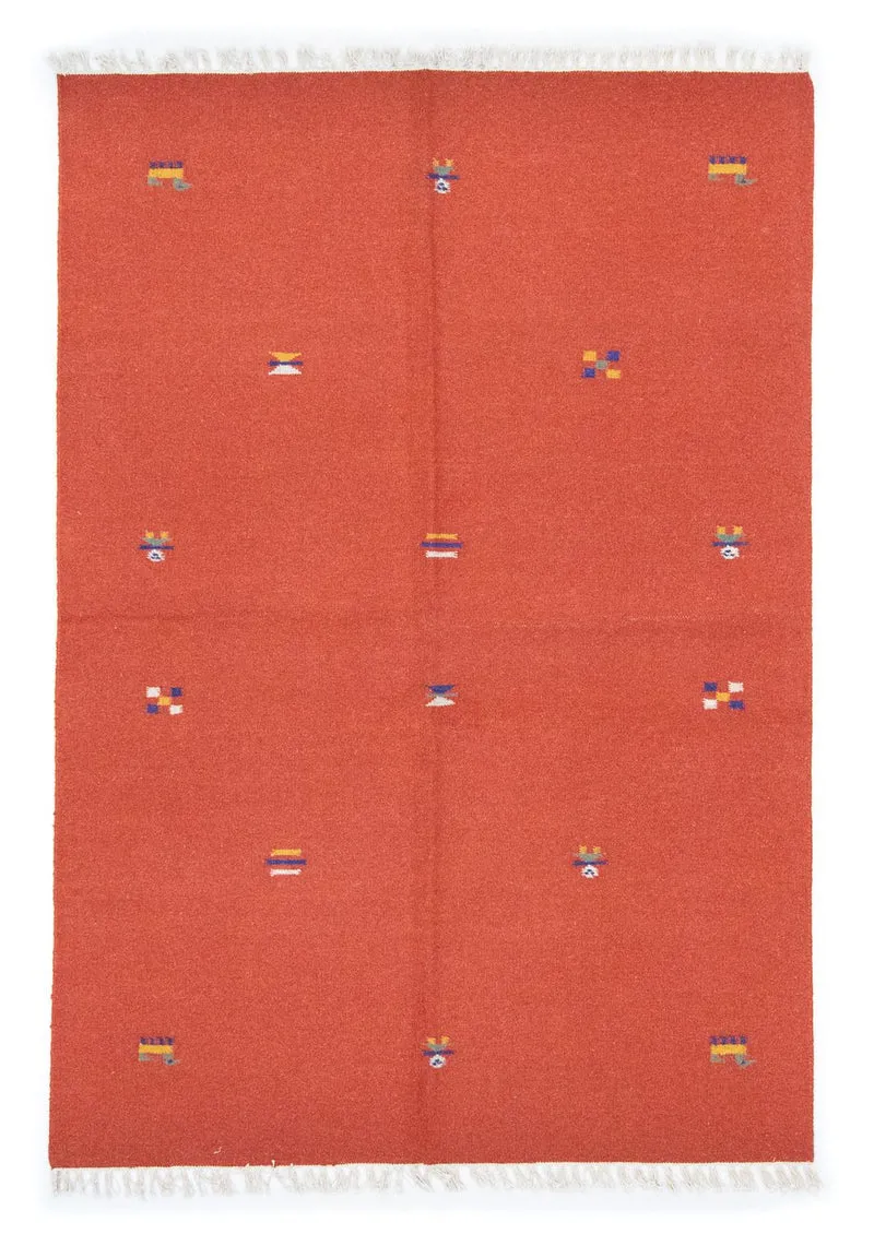 Kelim Teppich - Trendy 140 x 200 cm - orange