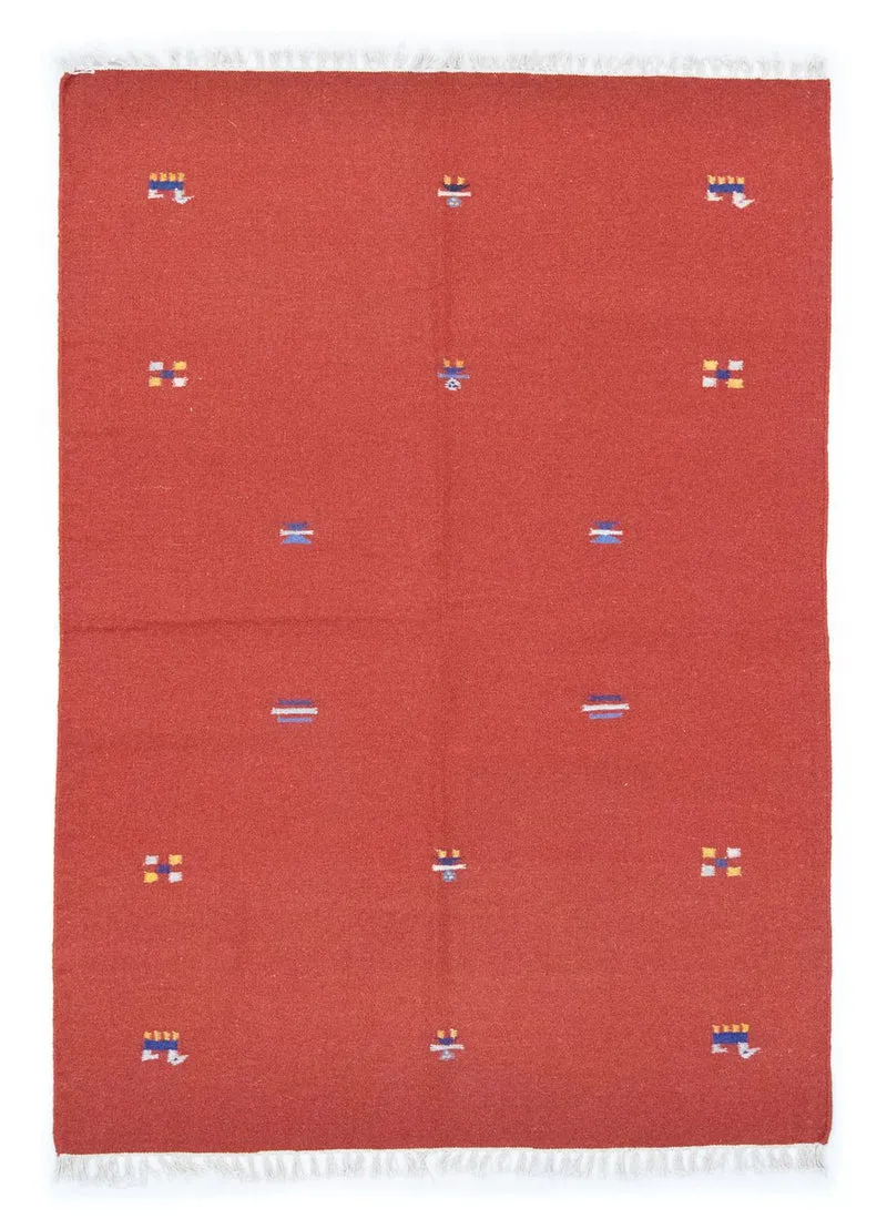 Kelim Teppich - Trendy 140 x 200 cm - rot