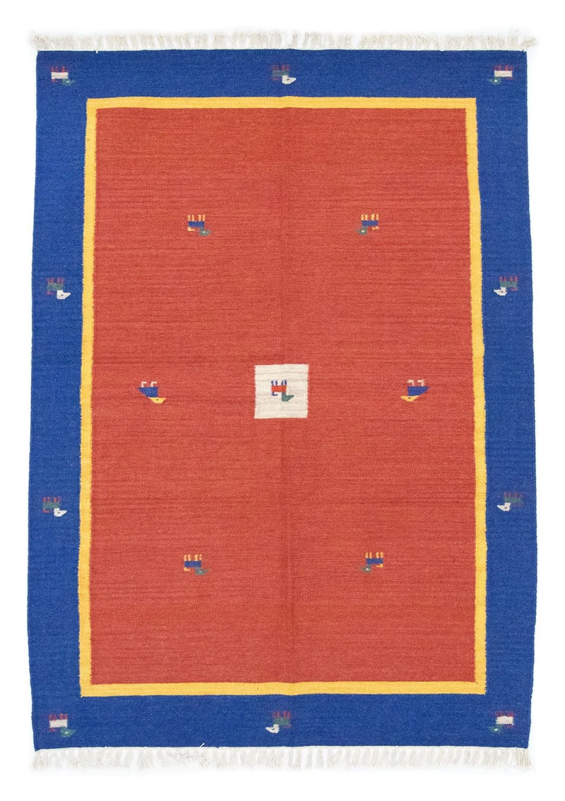 Kelim Teppich - Trendy 140 x 200 cm - orange