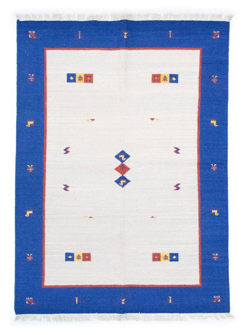 Kelim Teppich - Trendy 140 x 200 cm - beige