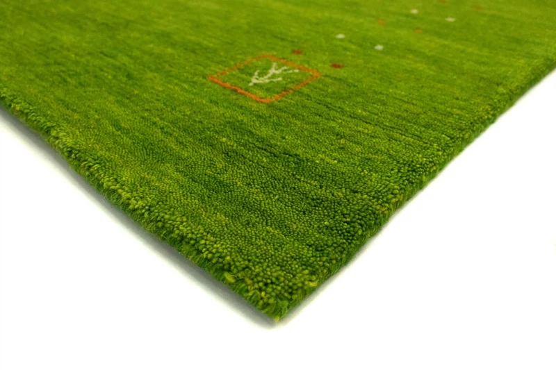 Gabbeh Teppich - Indus 80 x 240 cm - grün