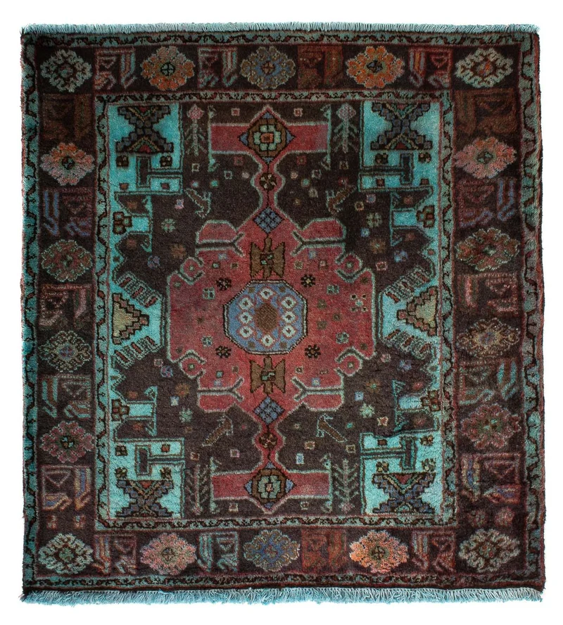 Orientteppich 101 x 108 cm - mehrfarbig