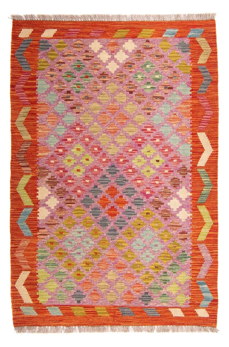 Kelim Teppich - Splash 101 x 147 cm - mehrfarbig