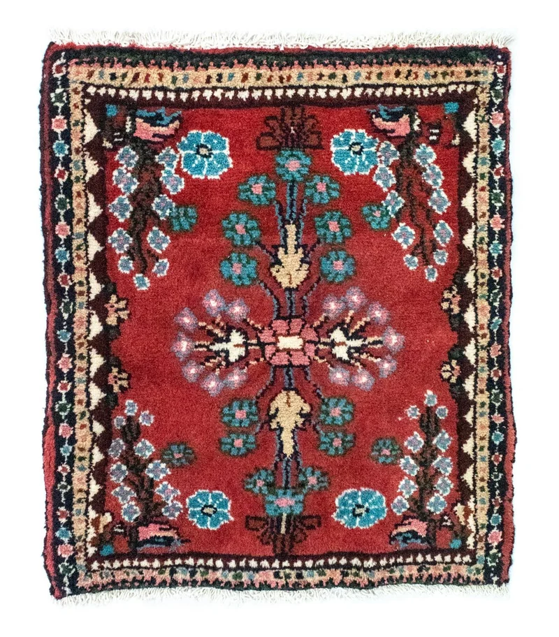 Perserteppich - Nomadic 55 x 60 cm - rot