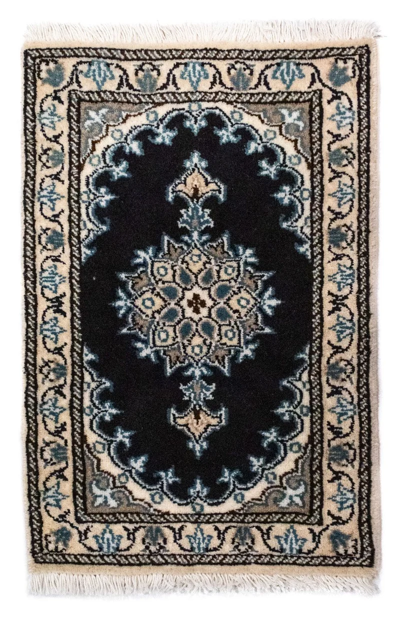 Perserteppich - Nain 40 x 60 cm - blau