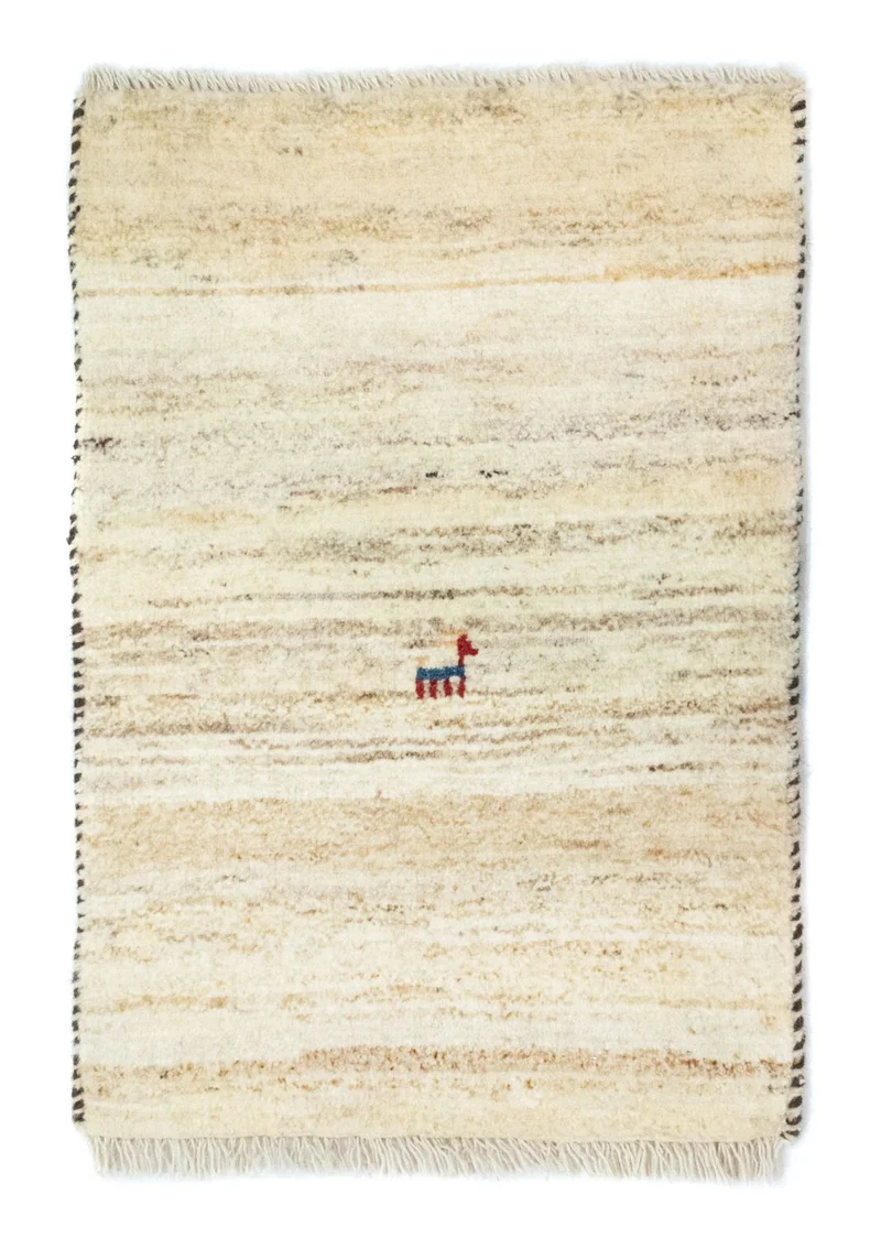 Gabbeh Teppich - Perser 40 x 60 cm - beige