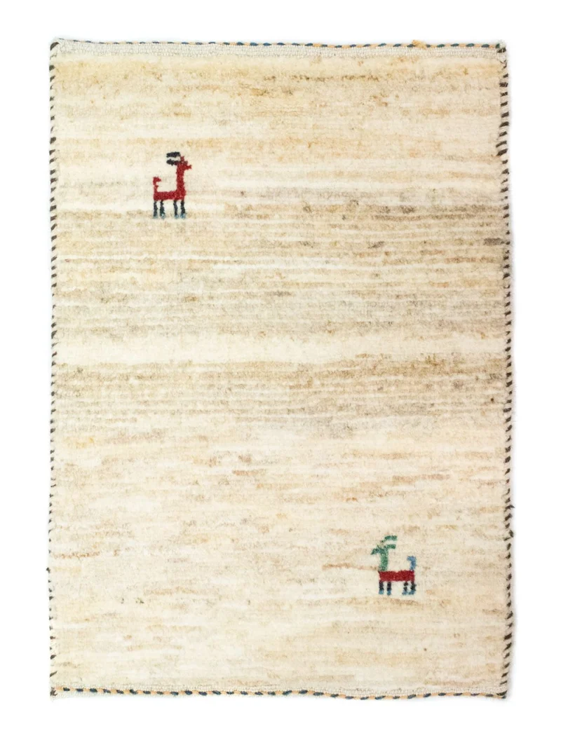 Gabbeh Teppich - Perser 40 x 60 cm - beige