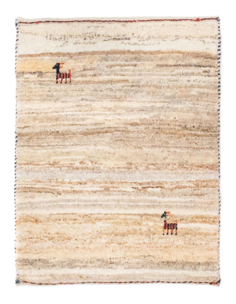 Gabbeh Teppich - Perser 40 x 60 cm - beige