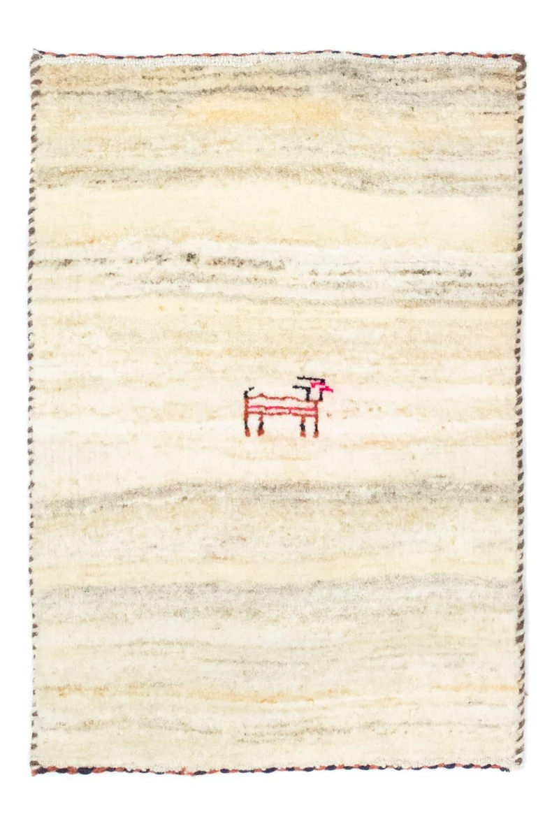 Gabbeh Teppich - Perser 40 x 60 cm - beige