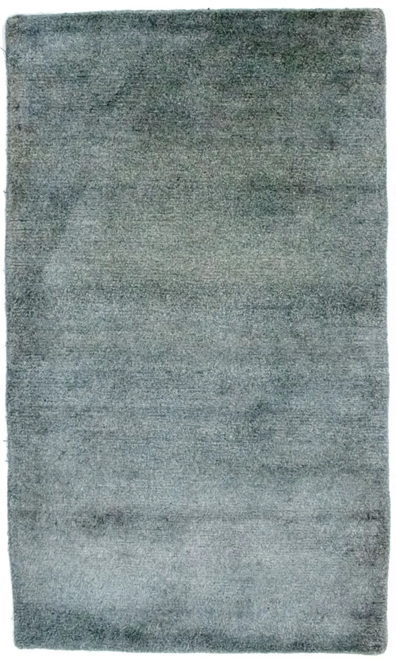 Nepal Teppich 91 x 157 cm - silber
