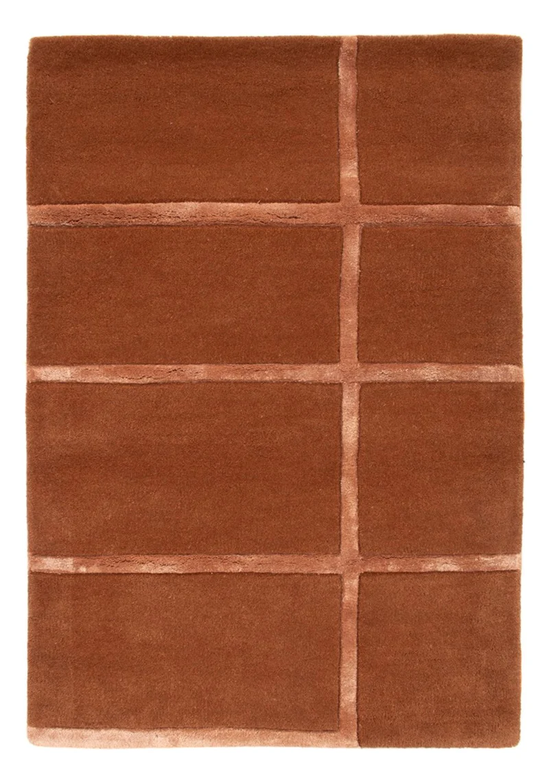 Wollteppich - 60 x 90 cm - braun