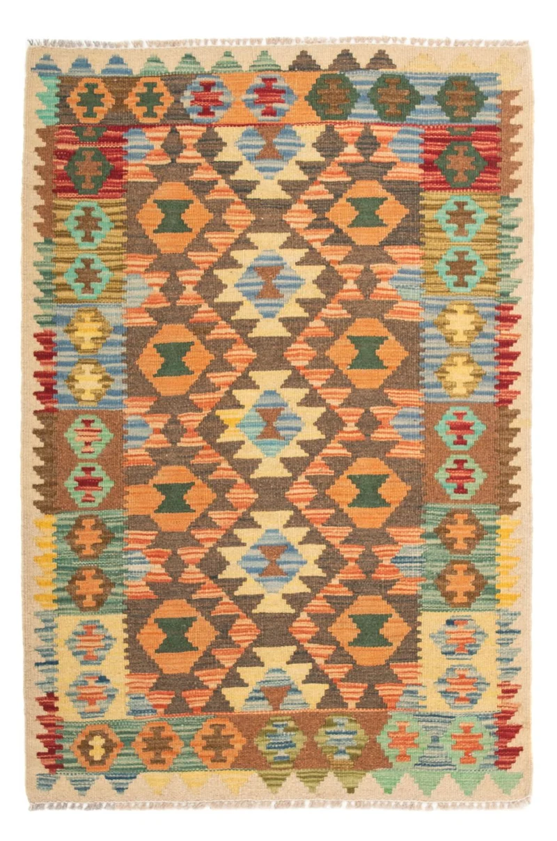 Kelim Teppich - Splash 80 x 125 cm - mehrfarbig