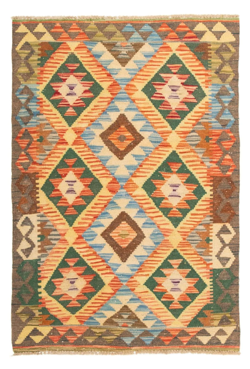 Kelim Teppich - Splash 80 x 125 cm - mehrfarbig