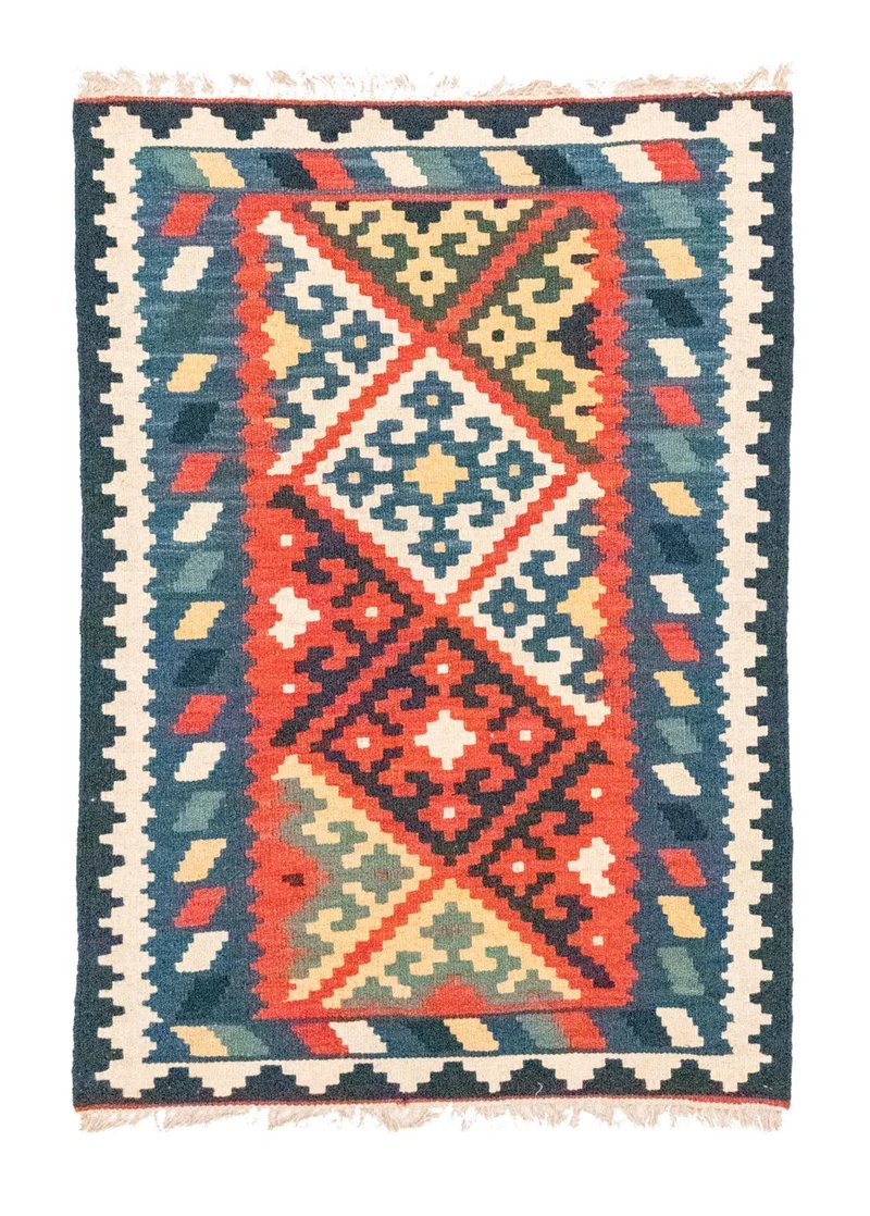 Kelim Teppich - Splash 83 x 121 cm - mehrfarbig
