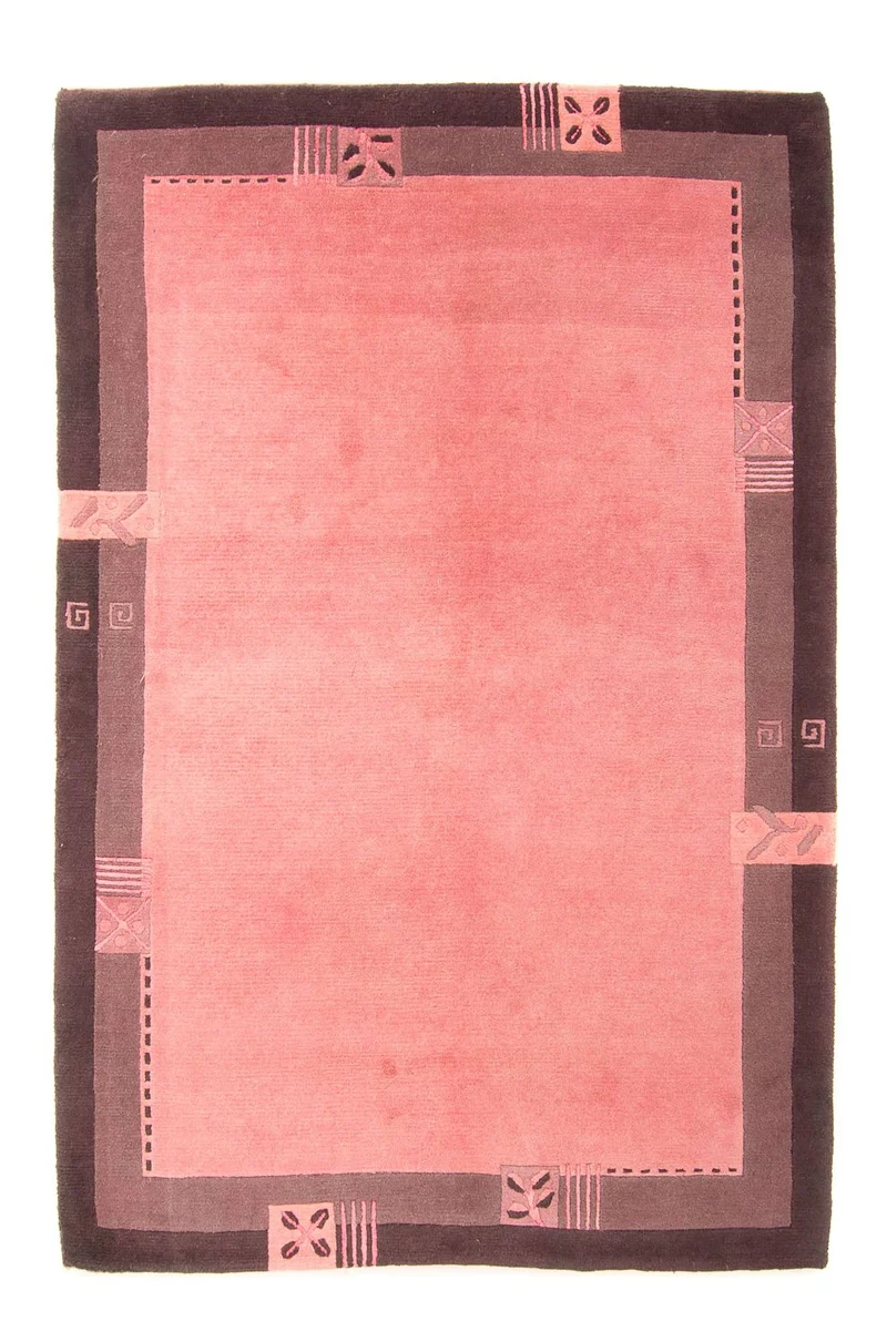 Wollteppich 160 x 225 cm Wohnzimmer Teppich