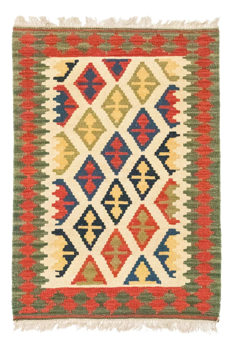 Kelim Teppich - Splash 82 x 119 cm - mehrfarbig
