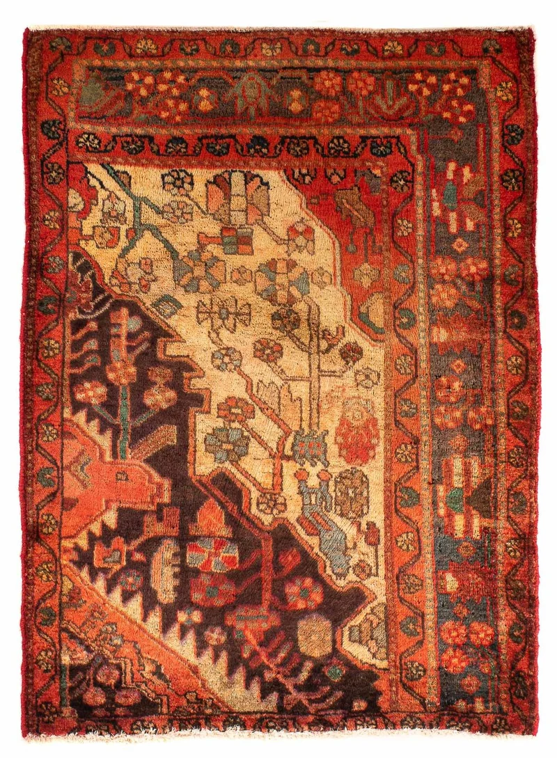 Perserteppich - Nomadic 82 x 110 cm - mehrfarbig