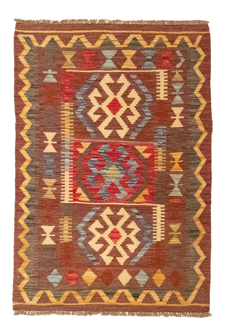 Kelim Teppich - Splash 86 x 125 cm - mehrfarbig