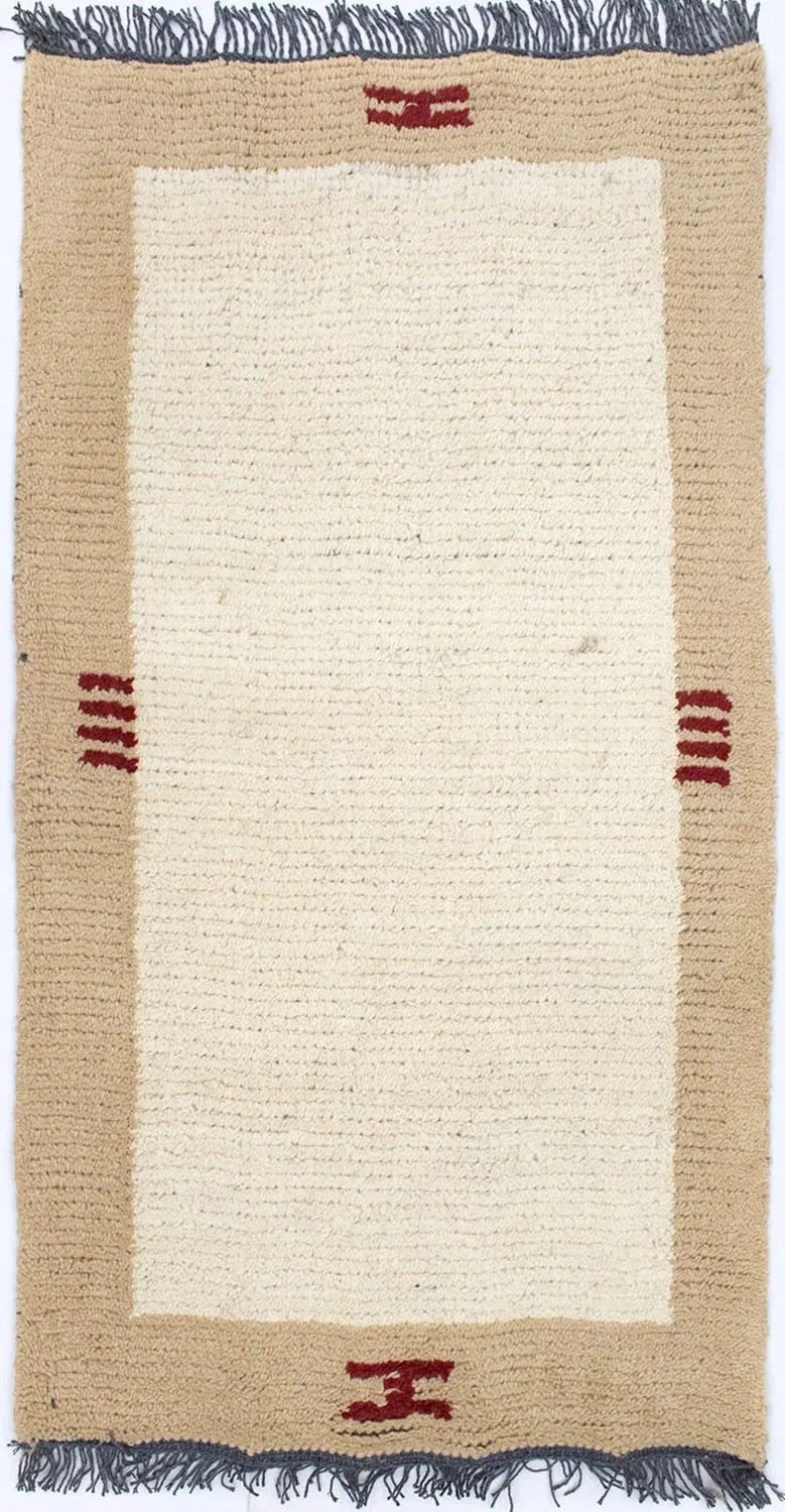 Nepal Teppich 70 x 140 cm - beige
