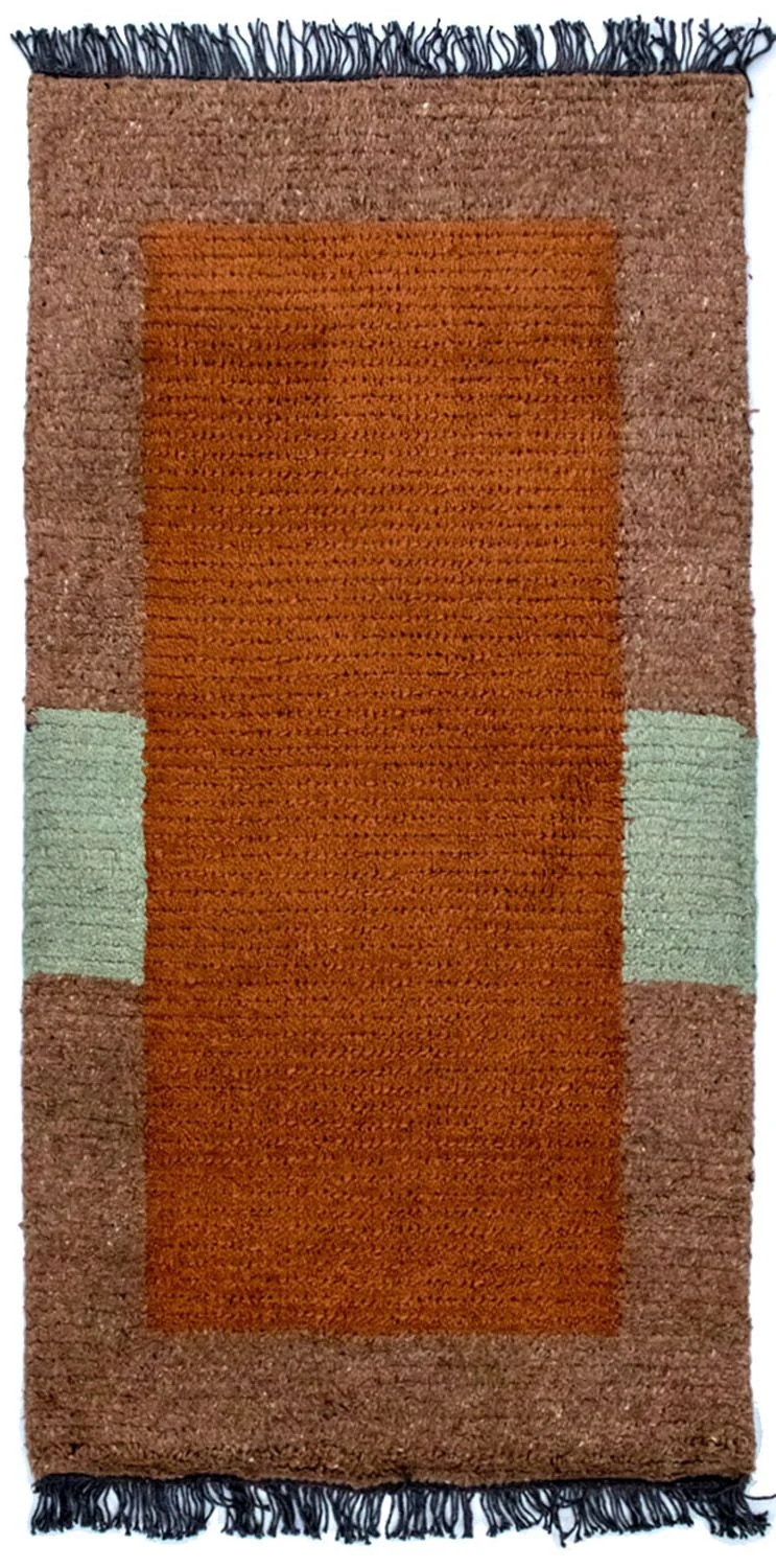 Nepal Teppich 70 x 140 cm - mehrfarbig