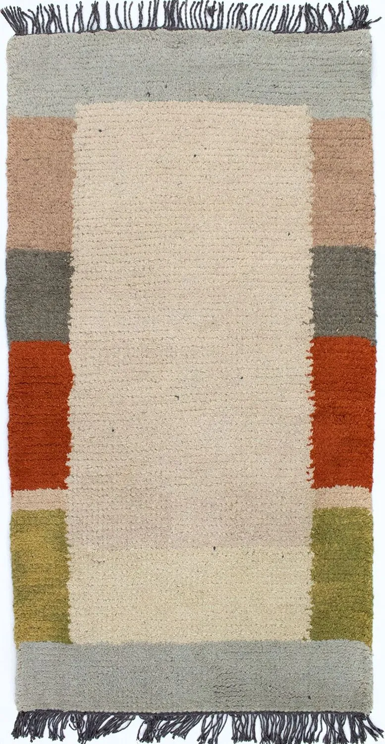 Nepal Teppich 70 x 140 cm - beige