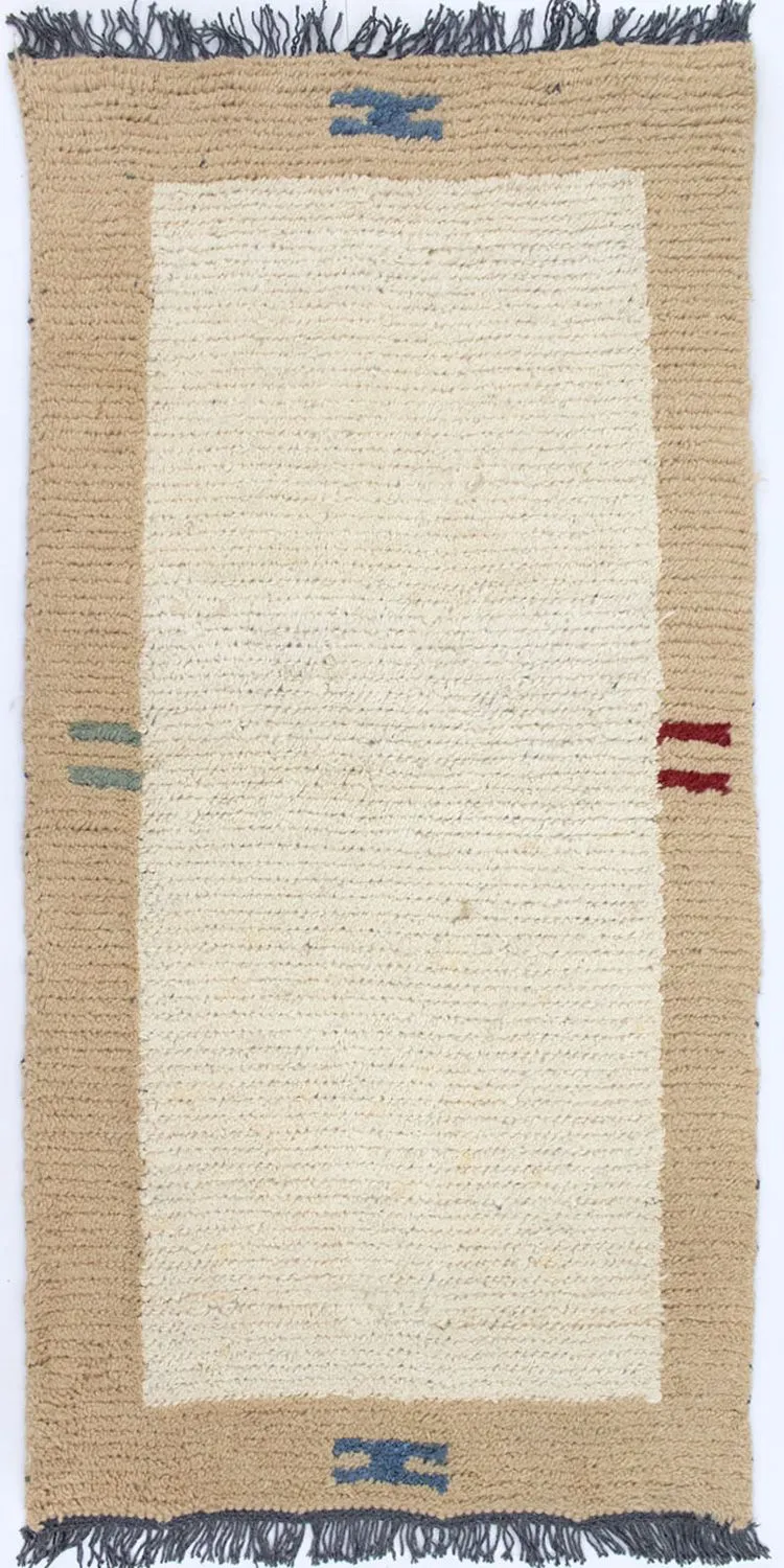 Nepal Teppich 70 x 140 cm - beige