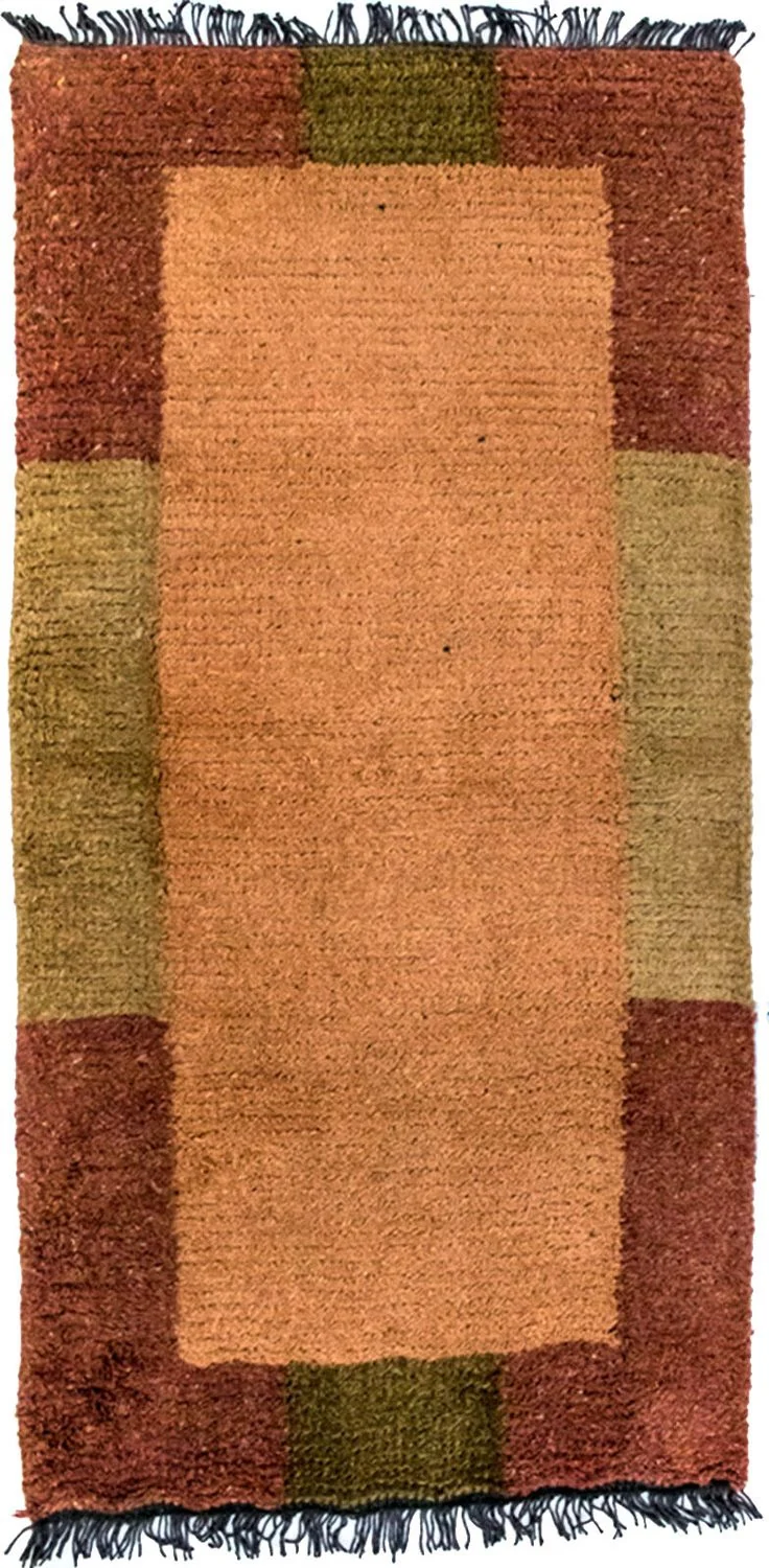 Nepal Teppich 70 x 140 cm - orange