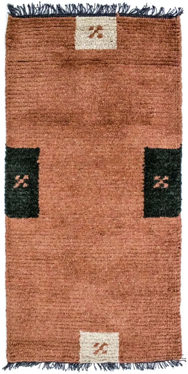 Nepal Teppich 70 x 140 cm - mehrfarbig