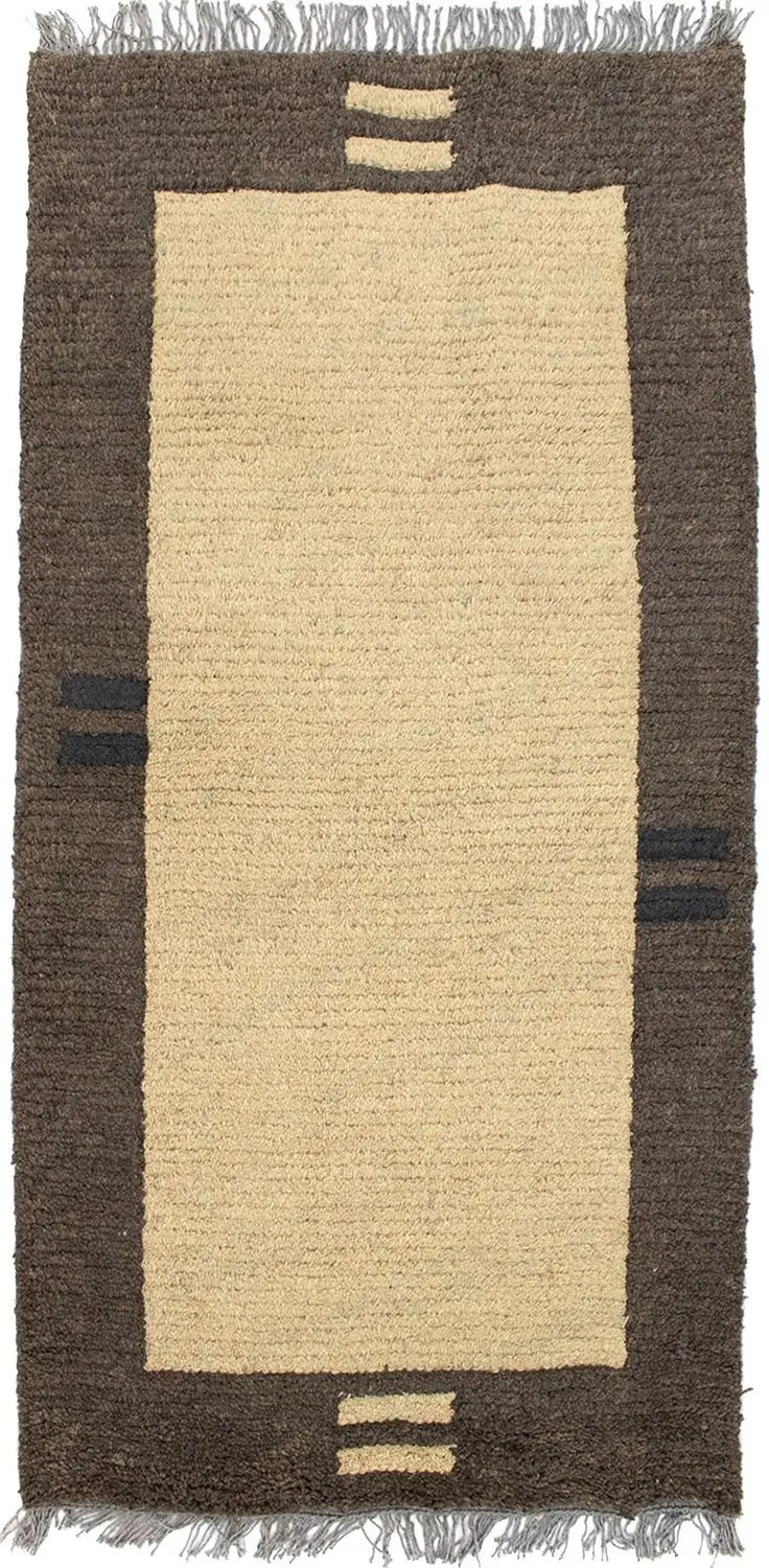 Nepal Teppich 70 x 140 cm - beige