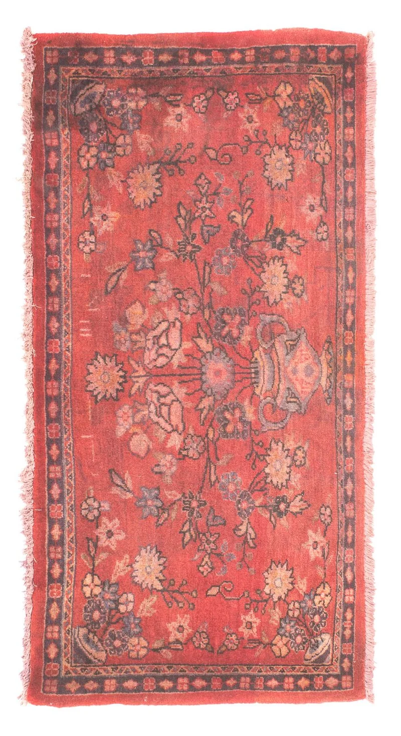 Orientteppich 55 x 115 cm - hellrot