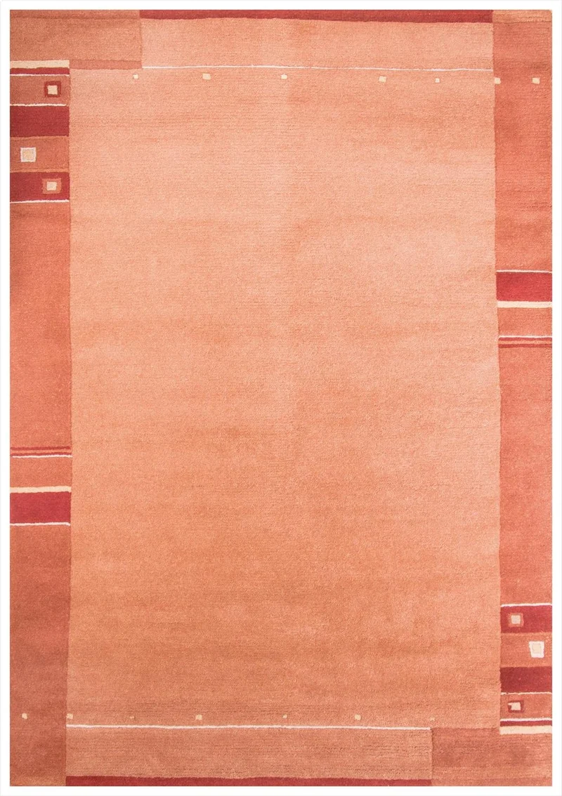 Nepal Teppich 70 x 140 cm - orange
