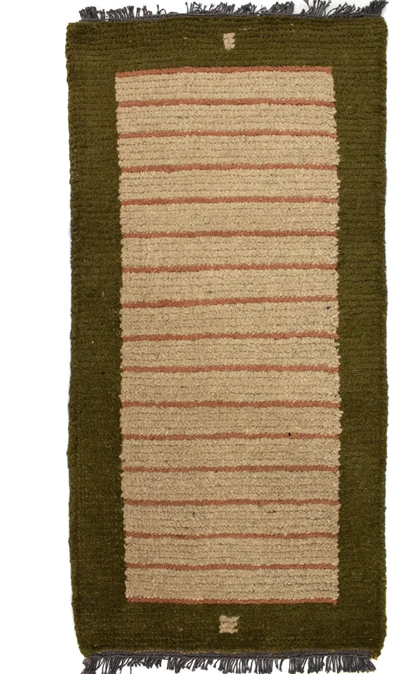 Nepal Teppich 70 x 140 cm - beige