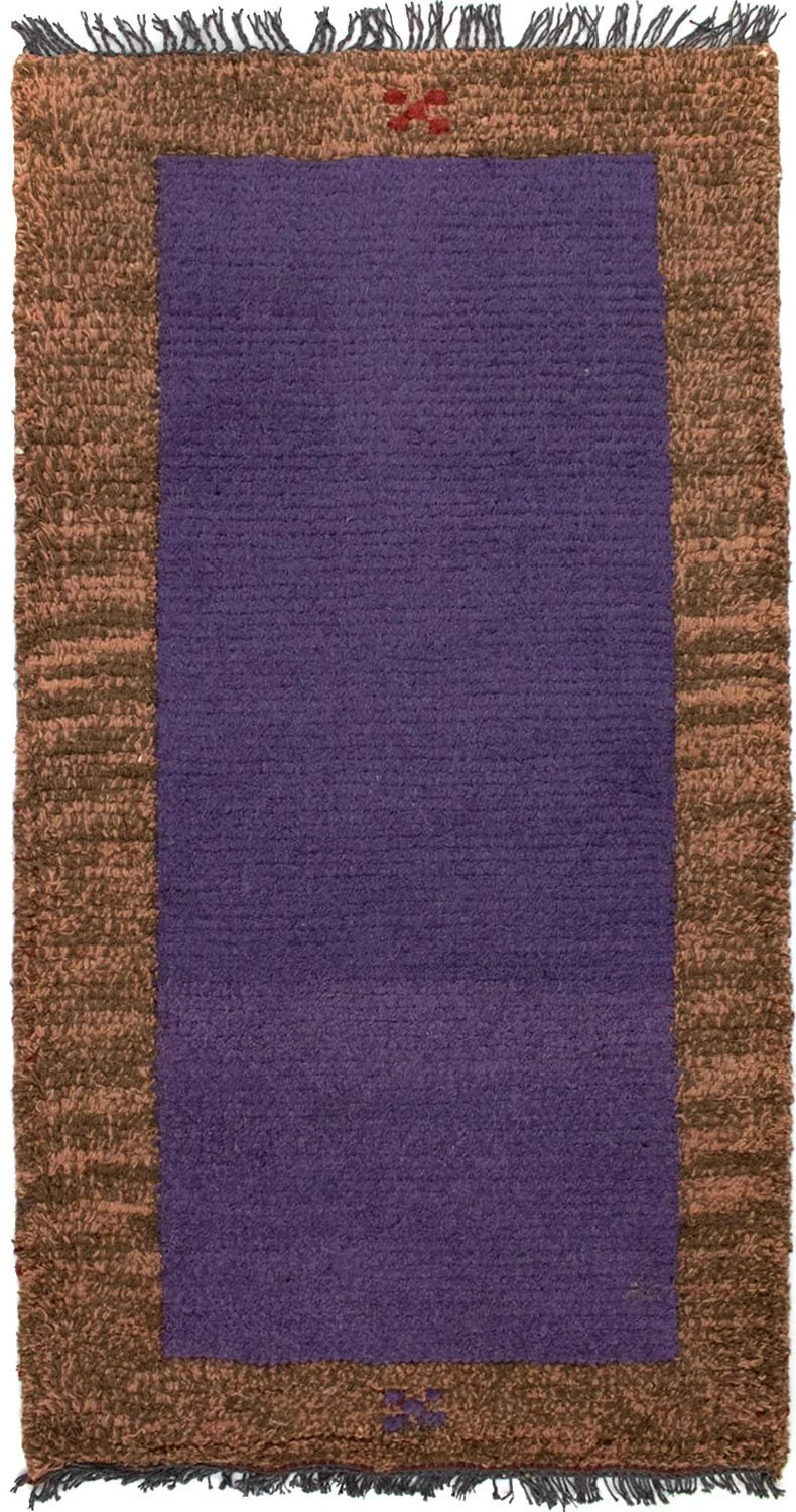Nepal Teppich 70 x 140 cm - lila