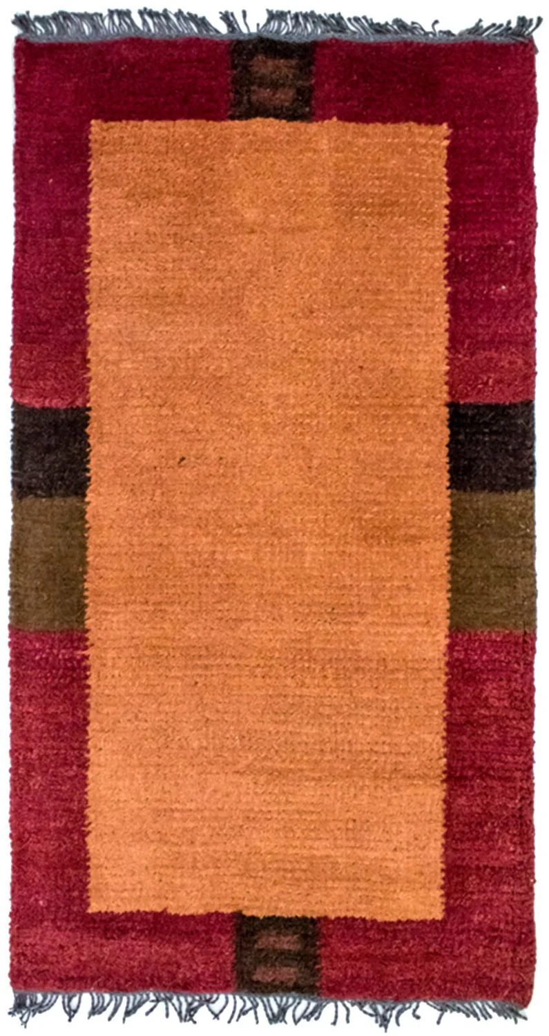 Nepal Teppich 70 x 140 cm - orange