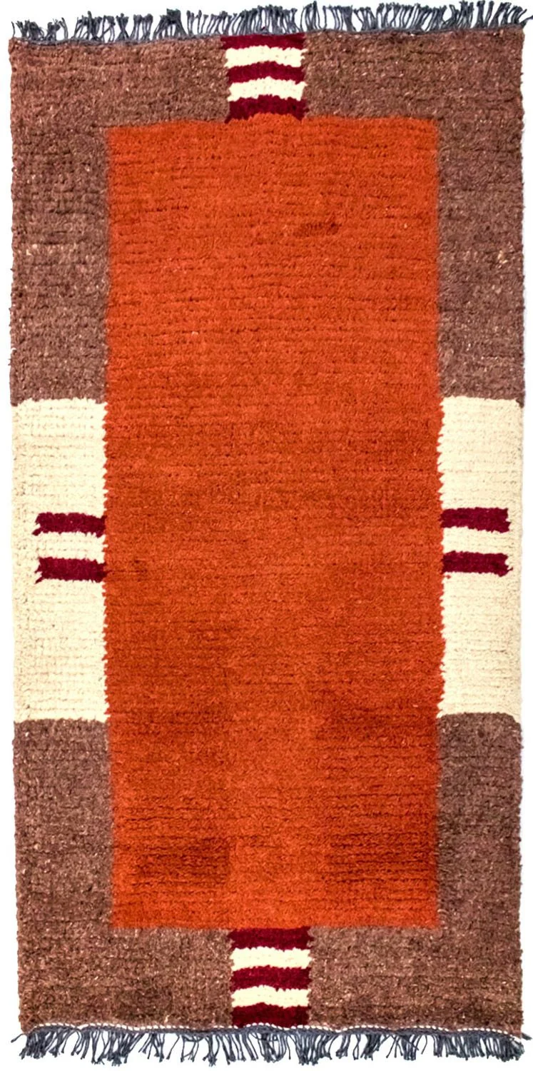 Nepal Teppich 70 x 140 cm - mehrfarbig
