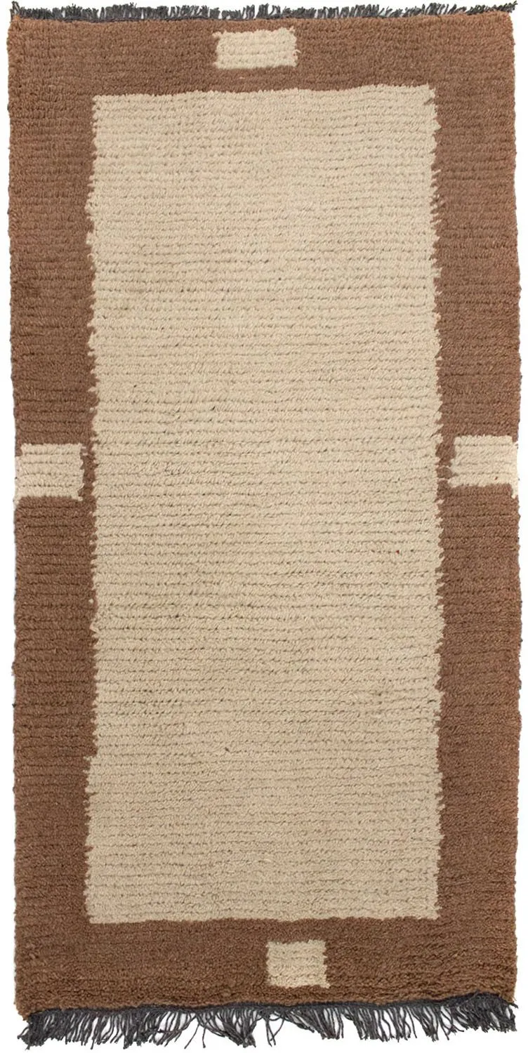 Nepal Teppich 70 x 140 cm - beige