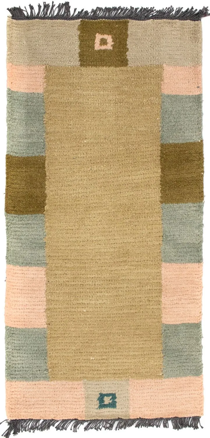 Nepal Teppich 70 x 140 cm - mehrfarbig
