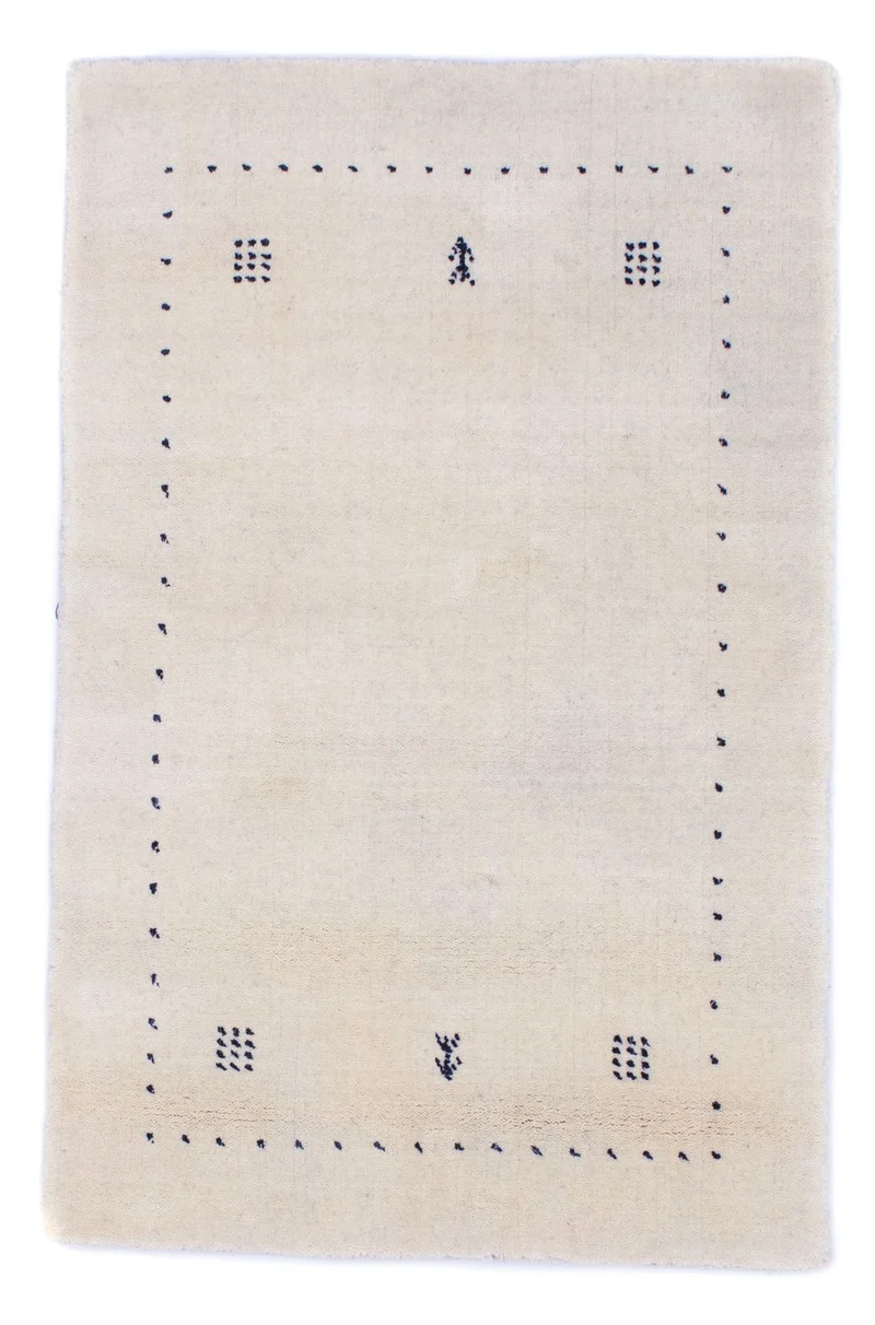 Gabbeh Teppich - Softy 60 x 90 cm - naturweiß