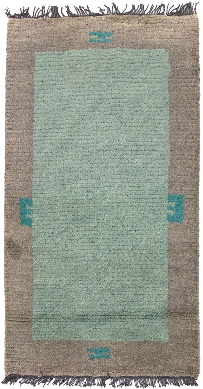 Nepal Teppich 70 x 140 cm - mehrfarbig