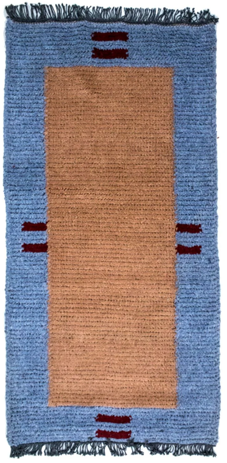 Nepal Teppich 70 x 140 cm - mehrfarbig