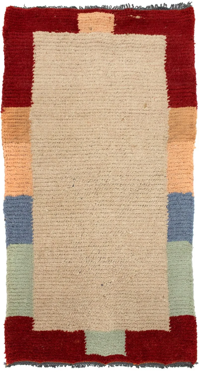 Nepal Teppich 70 x 140 cm - beige