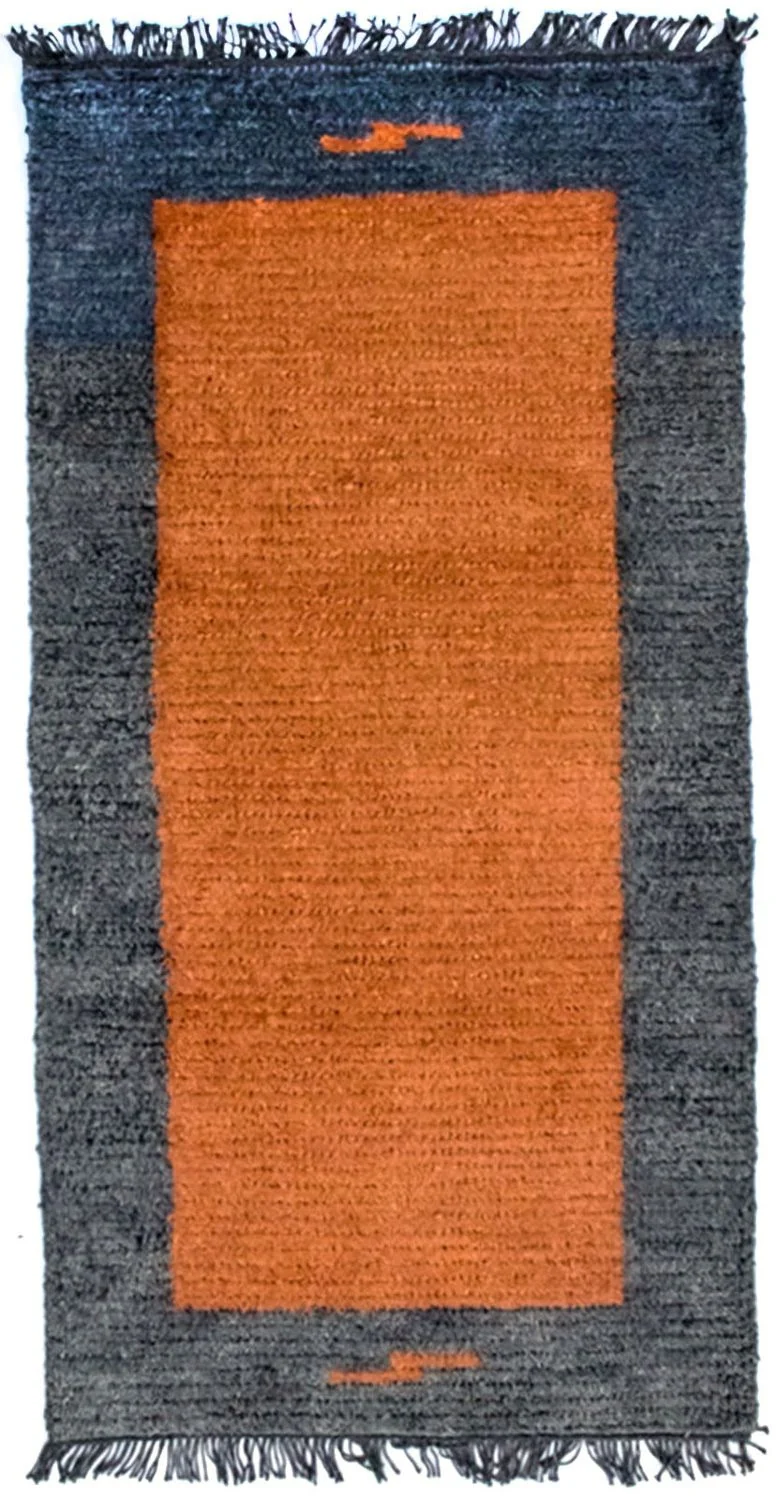 Nepal Teppich 70 x 140 cm - mehrfarbig