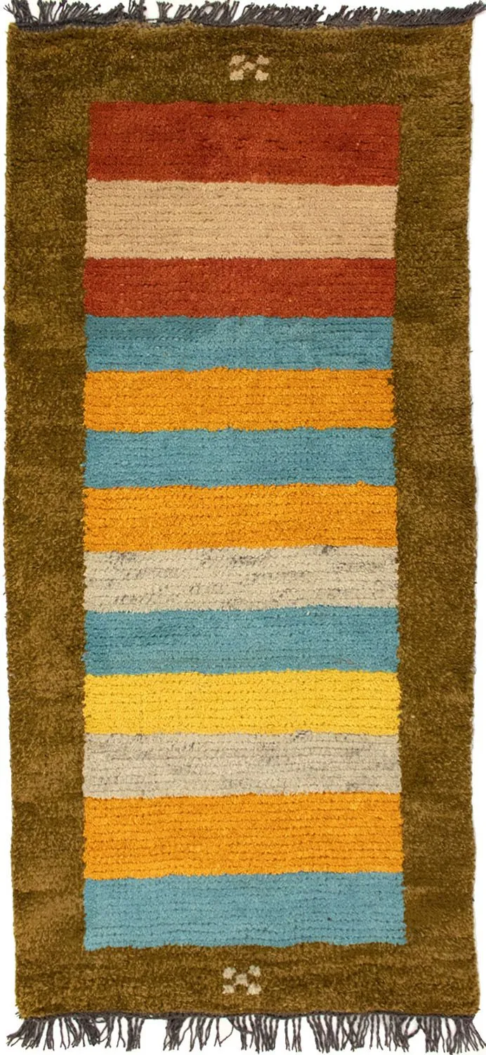 Nepal Teppich 70 x 140 cm - mehrfarbig