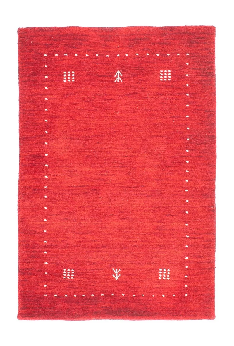 Gabbeh Teppich - Indus 60 x 90 cm - rot