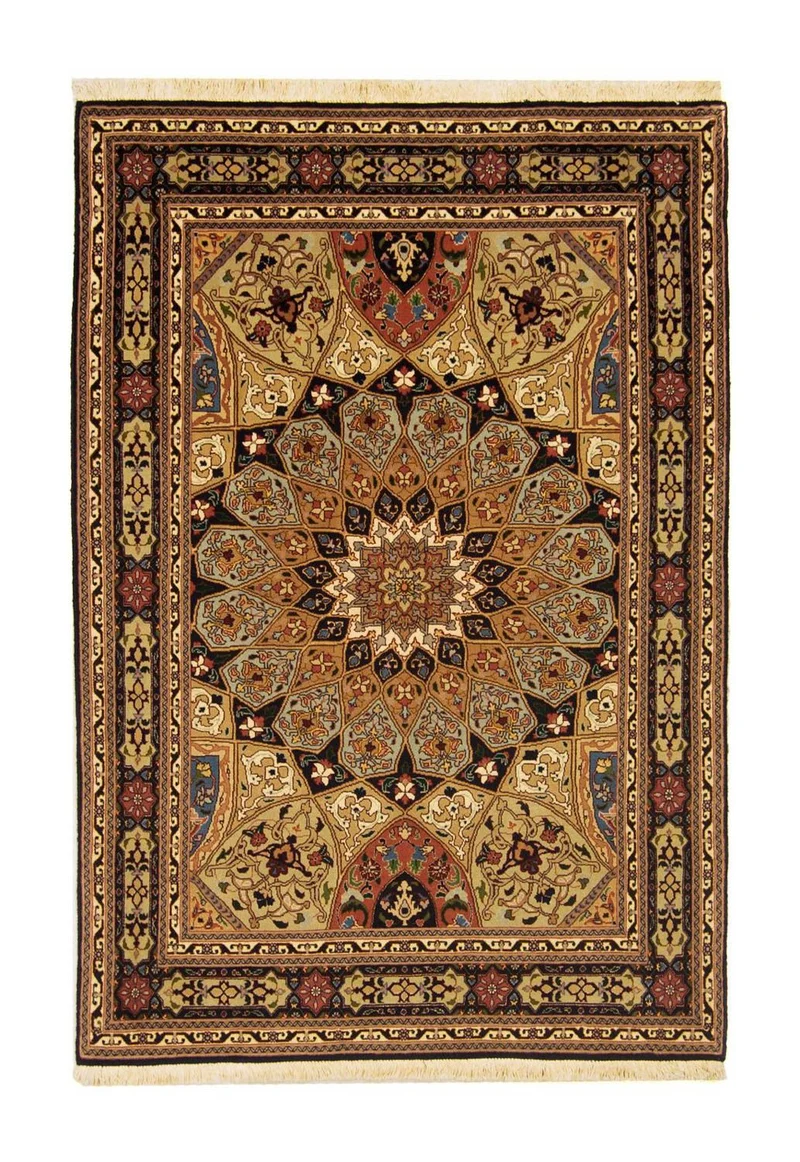 Täbriz - 50 Raj Teppich 102x151cm - Perserteppich